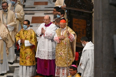 Genova, cattedrale San Lorenzo - ultima messa e saluto Cardinale