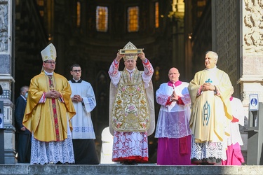 Genova, cattedrale San Lorenzo - ultima messa e saluto Cardinale