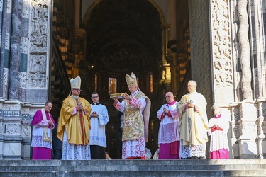 Genova, cattedrale San Lorenzo - ultima messa e saluto Cardinale