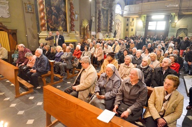 Genova - santuario madonna grazie - ultima messa anziano parroco