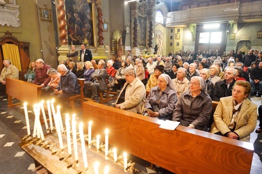 Genova - santuario madonna grazie - ultima messa anziano parroco