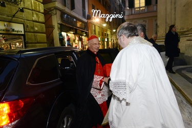 Genova, oratorio Via Lomellini - Cardinale Angelo Bagnasco incon