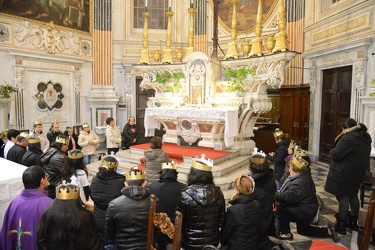 Genova - chiesa di Santa Caterina - messa comunit√† peruviana