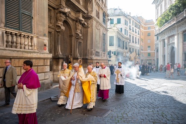 Genova, chiesa san siro - tradizionale processione del corpus do