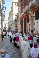 Genova, chiesa san siro - tradizionale processione del corpus do