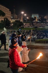 Genova, piazza della Vittoria - via crucis e preghiere contro la