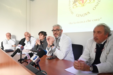 Genova, ospedale San Martino, conferenza stampa