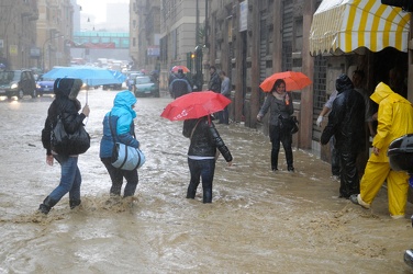 Genova - maltempo, forti pioggie, alluvione