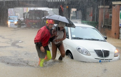 Genova - maltempo, forti pioggie, alluvione