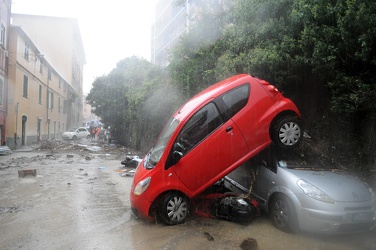 Genova - maltempo, forti pioggie, alluvione