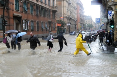 Genova - maltempo, forti pioggie, alluvione