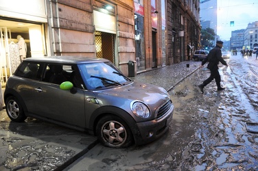 Genova - maltempo, forti pioggie, alluvione