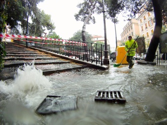 Genova - maltempo, forti pioggie - go pro shots