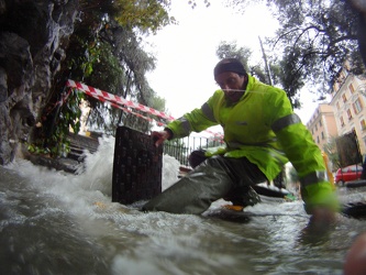 Genova - maltempo, forti pioggie - go pro shots