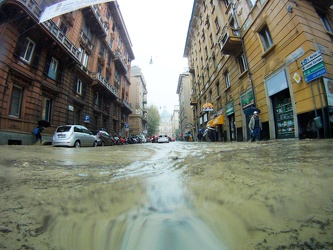 Genova - maltempo, forti pioggie - go pro shots