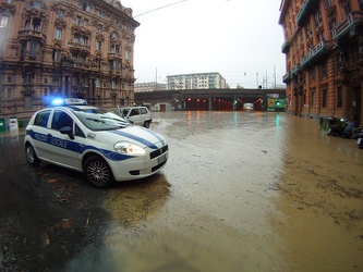 Genova - maltempo, forti pioggie - go pro shots