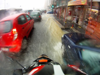 Genova - maltempo, forti pioggie - go pro shots