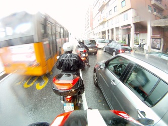 Genova - maltempo, forti pioggie - go pro shots