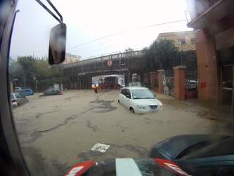 Genova - maltempo, forti pioggie - go pro shots