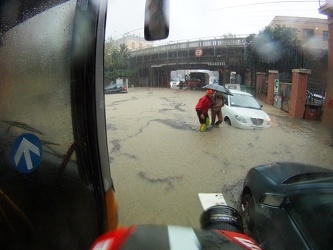 Genova - maltempo, forti pioggie - go pro shots