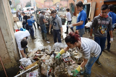 Campo Ligure, Genova provincia - i danni dell'alluvione della sc