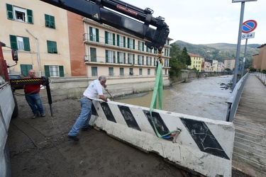 Campo Ligure, Genova provincia - i danni dell'alluvione della sc