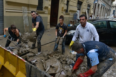 11-10-2014 - Genova  Alluvione angeli del fango