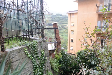 Genova Pra - via Villino Negrone - causa cedimento muro terrapie