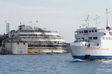 Isola del Giglio - Costa Concordia - dopo il transito dell'ultim