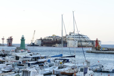 Isola del Giglio - Costa Concordia - la vista dal terrazzo del c