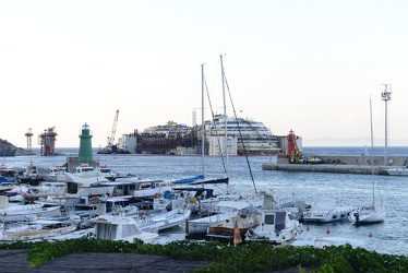 Isola del Giglio - Costa Concordia - la vista dal terrazzo del c