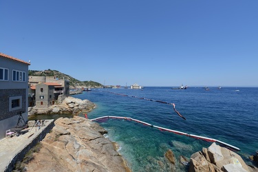 Isola del Giglio - Costa Concordia - la situazione di sabato 19 