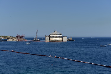 Isola del Giglio - Costa Concordia - la situazione di sabato 19 