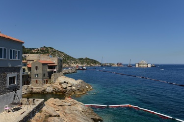 Isola del Giglio - Costa Concordia - la situazione di sabato 19 