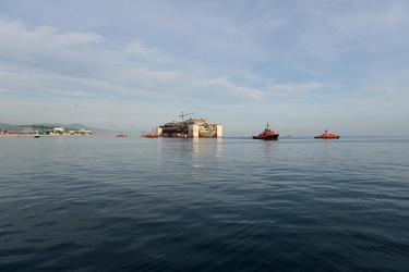 Genova - porto Volri VTE - le prime manovre per lo spostamento d