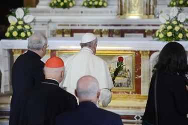 Genova - Santuario Madonna della Guardia - la visita di Papa Fra