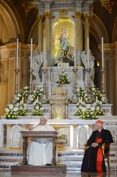 Genova - Santuario Madonna della Guardia - la visita di Papa Fra