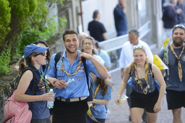 Genova, Santuario Madonna Guardia - attesa per il Santo Padre, P