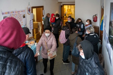 Genova, chiesa S Stefano - nuovi arrivi di profughi dall'Ucraina