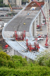 Genova - avanzamento lavori cantiere nuovo ponte ex Morandi