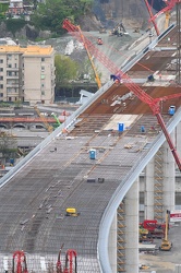 Genova - avanzamento lavori cantiere nuovo ponte ex Morandi