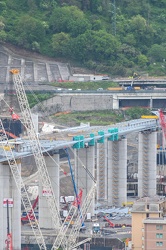 Genova - avanzamento lavori cantiere nuovo ponte ex Morandi