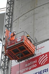 Genova - avanzamento lavori cantiere nuovo ponte ex Morandi