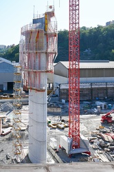 Genova, avanzamento lavori cantiere nuovo ponte per Genova