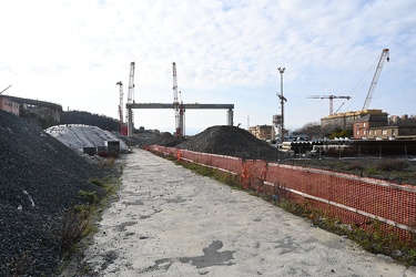 Genova, avanzamento lavori nuovo ponte ex morandi - varo in quot