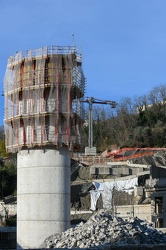 Genova - situazione avanzamento cantiere nuovo ponte ex morandi 