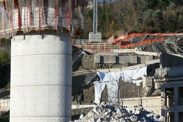 Genova - situazione avanzamento cantiere nuovo ponte ex morandi 