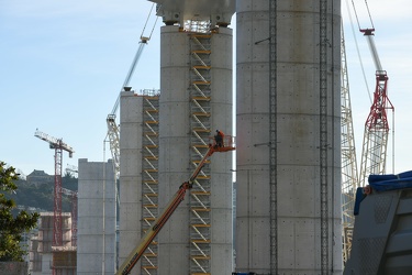 Genova - situazione avanzamento cantiere nuovo ponte ex morandi 