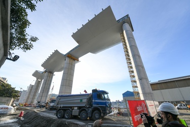 Genova - situazione avanzamento cantiere nuovo ponte ex morandi 