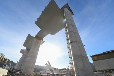 Genova - situazione avanzamento cantiere nuovo ponte ex morandi 